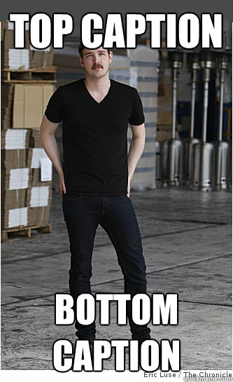Top caption Bottom caption  Hipster Bartender