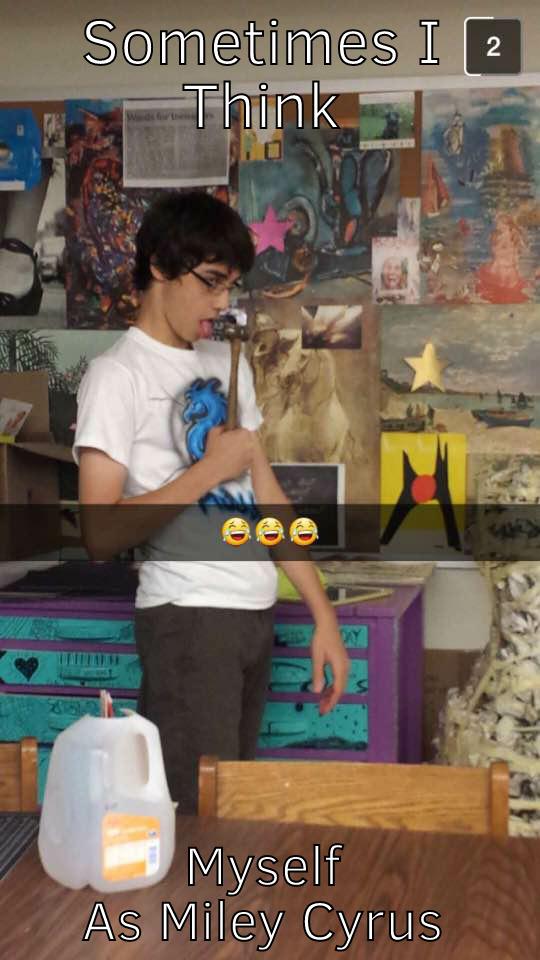 SOMETIMES I THINK MYSELF AS MILEY CYRUS Misc