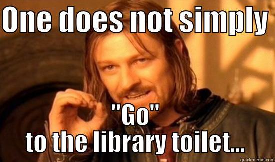 ONE DOES NOT SIMPLY  