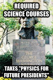 required science courses takes 