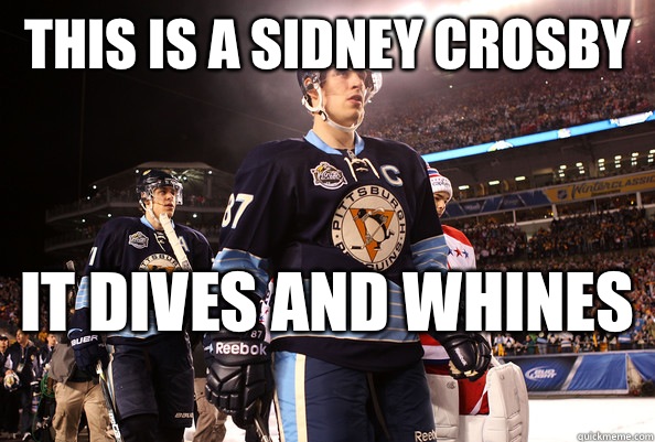 This is a Sidney Crosby  It dives and whines   Sidney Crosby