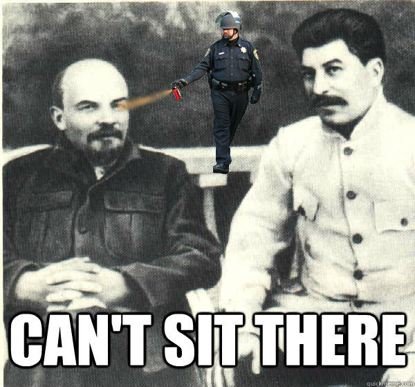 Can't Sit There   Casual Pepperspray Everything Cop