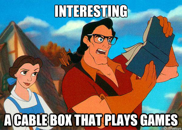 interesting A cable box that plays games  Hipster Gaston