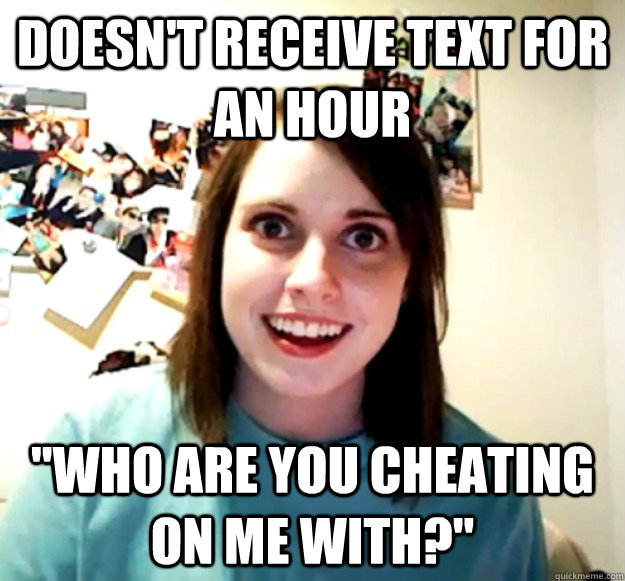 doesn't receive text for an hour 