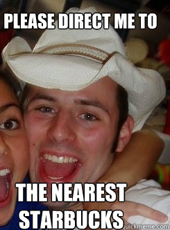 please direct me to the nearest starbucks  