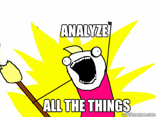 ANALYZE ALL THE THINGS - ANALYZE ALL THE THINGS  All The Things