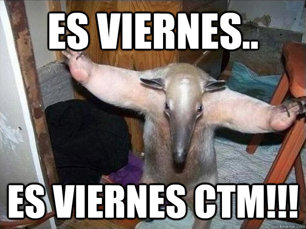 ES VIERNES.. ES VIERNES CTM!!!  I got this