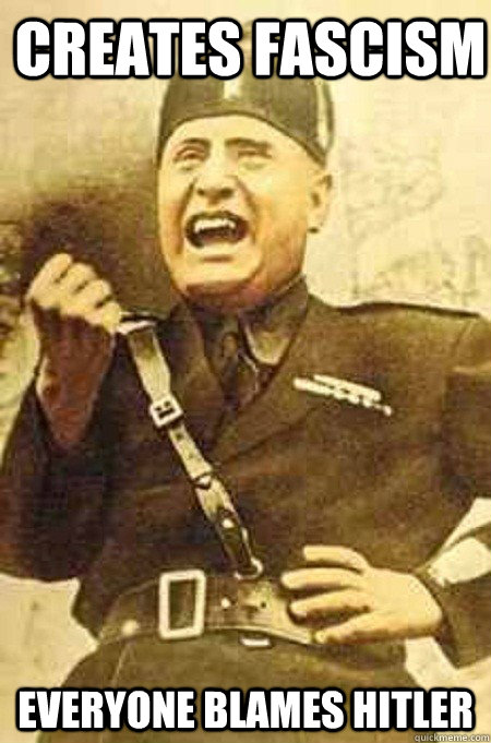 creates fascism everyone blames hitler  