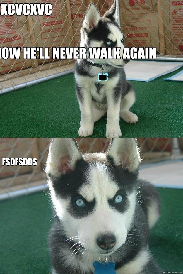 fsdfsdds


 
Now he'll never walk again xcvcxvcx  Insanity puppy