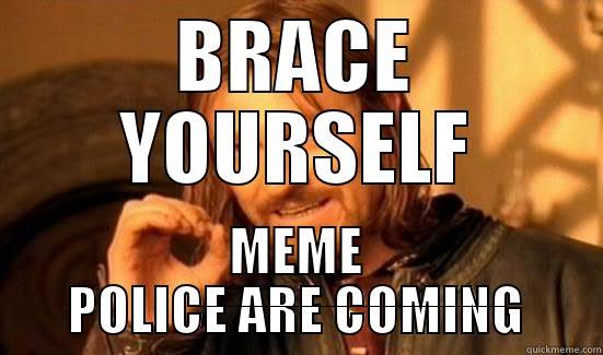 BRACE YOURSELF MEME POLICE ARE COMING Boromir
