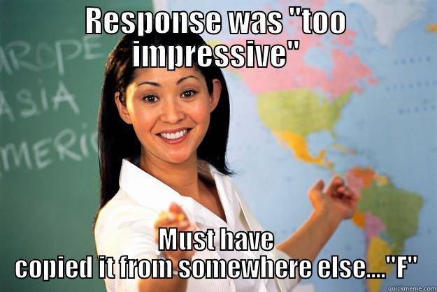 RESPONSE WAS 