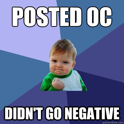Posted OC didn't go negative  Success Kid