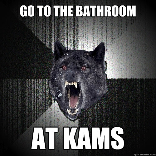 go to the bathroom at kams  Insanity Wolf