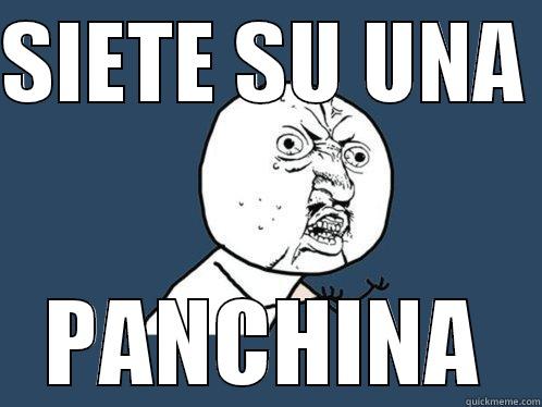 SIETE SU UNA  PANCHINA Y U No