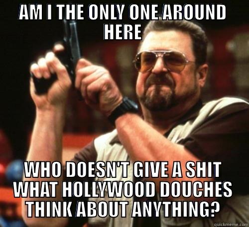 HOLLYWOOD DOUCHES - AM I THE ONLY ONE AROUND HERE WHO DOESN'T GIVE A SHIT WHAT HOLLYWOOD DOUCHES THINK ABOUT ANYTHING? Am I The Only One Around Here