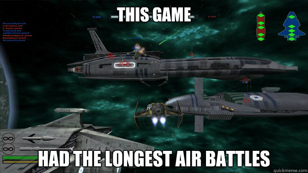 This game had the longest air battles  