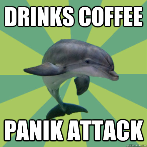 drinks coffee panik attack  