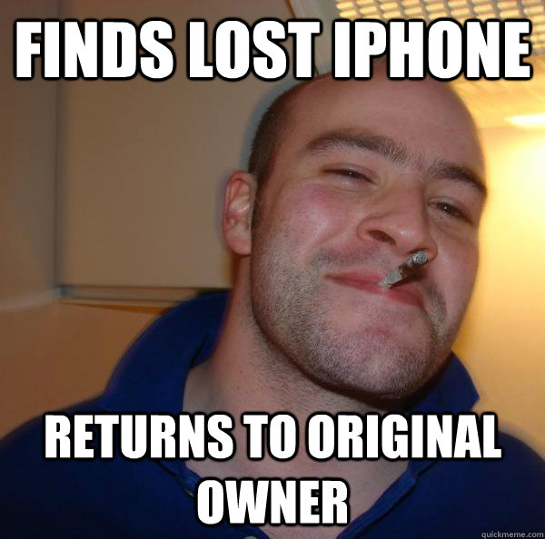 Finds lost iphone returns to original owner - Finds lost iphone returns to original owner  Misc
