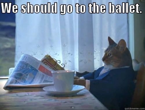 ballet.  - WE SHOULD GO TO THE BALLET.   The One Percent Cat