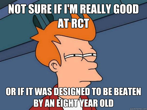 Not sure if I'm really good at RCT Or if it was designed to be beaten by an eight year old - Not sure if I'm really good at RCT Or if it was designed to be beaten by an eight year old  Misc