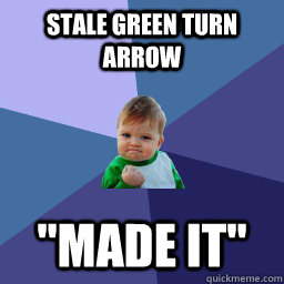 Stale green turn arrow 