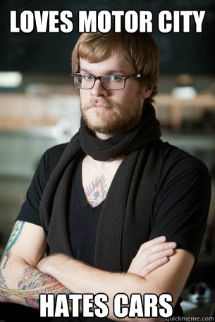 Loves Motor City Hates Cars  Hipster Barista