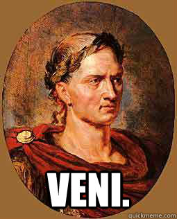  veni. -  veni.  Freshman Julius Caesar