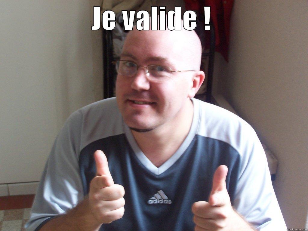 JE VALIDE !  Misc