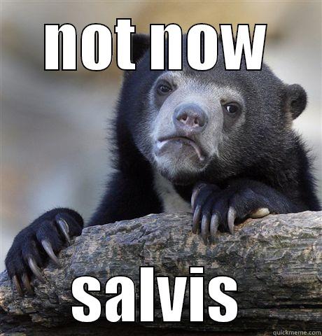 NOT NOW SALVIS Confession Bear