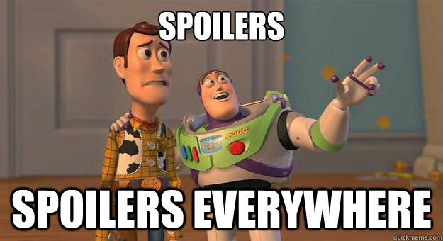 Spoilers spoilers everywhere - Spoilers spoilers everywhere  Marshmallows. Marshmallows everywhere.