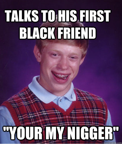 talks to his first black friend 