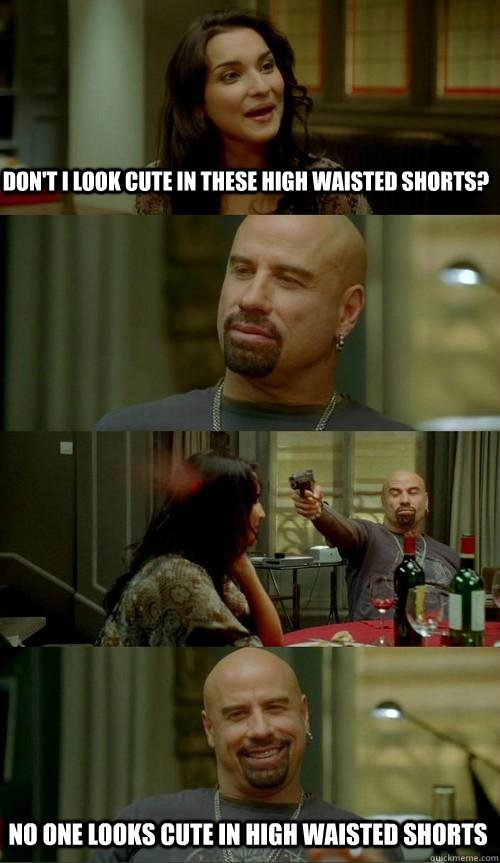 High waisted shorts meme top