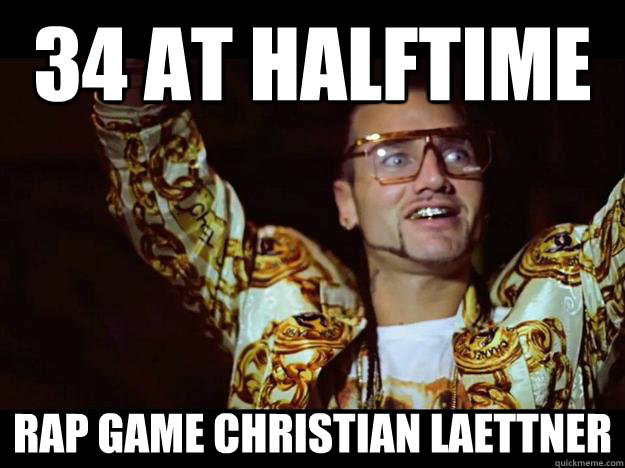 34 at halftime rap game christian laettner  riff raff