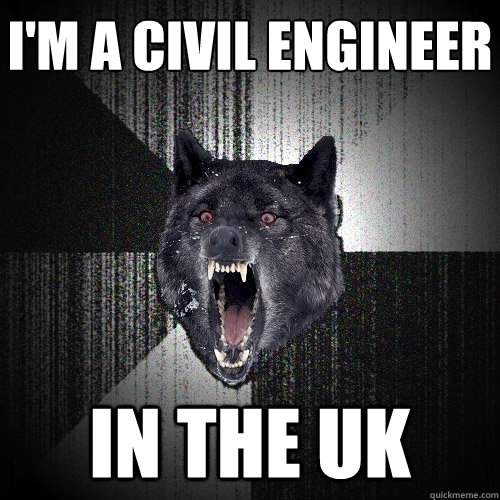 i'm a civil engineer in the uk  Insanity Wolf