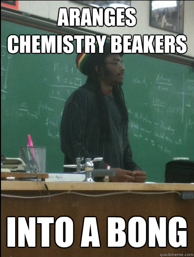 Aranges  chemistry beakers  INTO A BONG - Aranges  chemistry beakers  INTO A BONG  Rasta Science Teacher