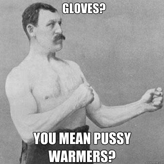 Gloves? You mean pussy warmers? - Gloves? You mean pussy warmers?  Misc