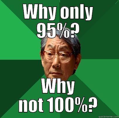 WHY ONLY 95%? WHY NOT 100%? High Expectations Asian Father