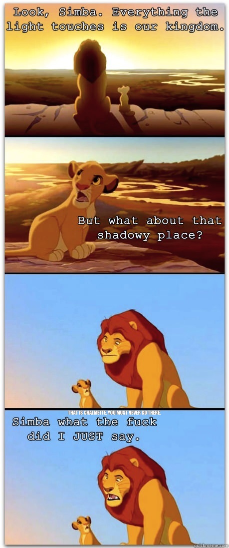  That is Chalmette, you must never go there. -  That is Chalmette, you must never go there.  If the Lion King was rated R