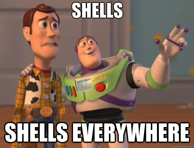 SHELLS SHELLS everywhere  Toy Story