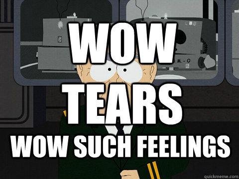 WOW SUCH FEELINGS WOW TEARS  untitled meme