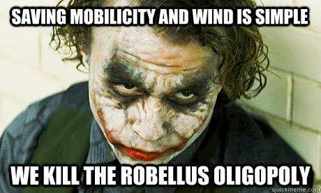 Saving Mobilicity and Wind is SIMPLE WE KILL THE Robellus Oligopoly  Untrustworthy joker