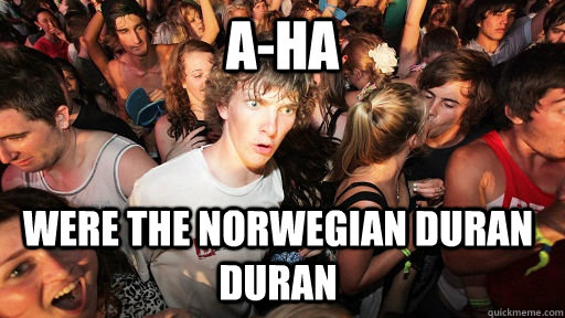 A-Ha Were the Norwegian Duran Duran  Sudden Clarity Clarence