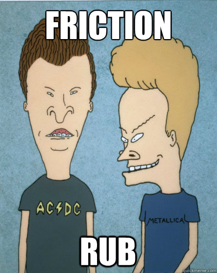 friction rub  Beavis and Butthead
