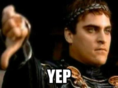  yep  Downvoting Roman