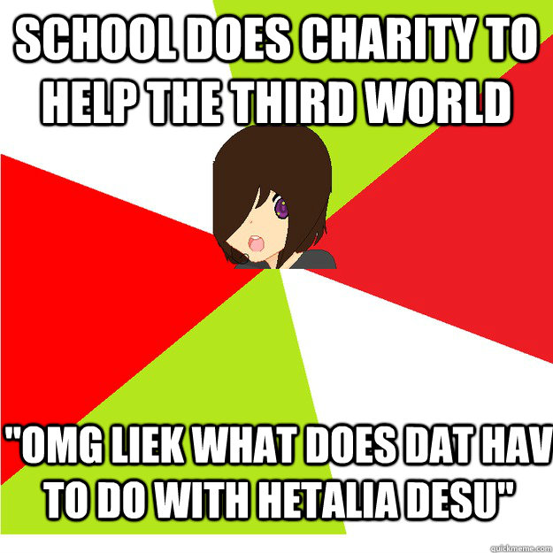 school does charity to help the third world 