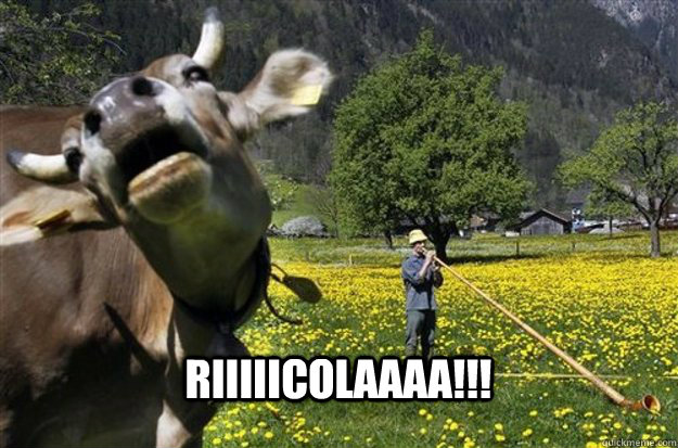 RIIIIICOLAAAA!!!  Ricola Cow