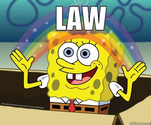 law is magic -    LAW  Spongebob rainbow