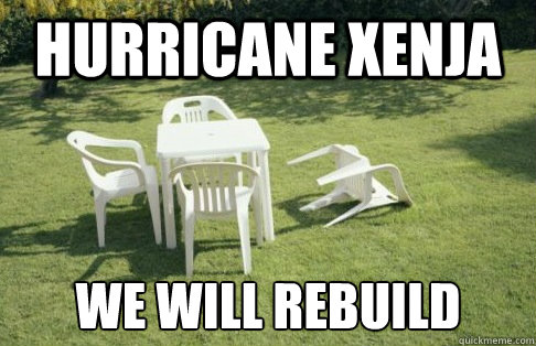 Hurricane Xenja We will rebuild - Hurricane Xenja We will rebuild  HYPE SHITSTORM