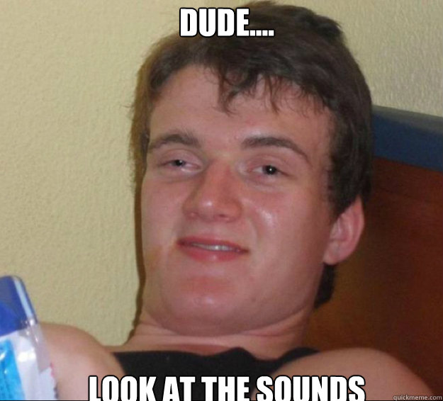 Dude.... look at the sounds  10guy