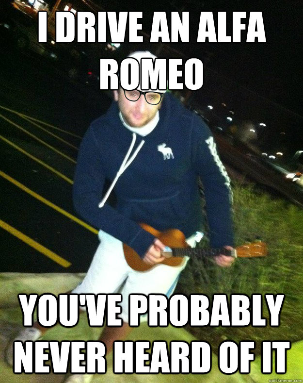 I DRIVE AN ALFA ROMEO YOU'VE PROBABLY NEVER HEARD OF IT  